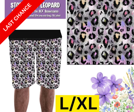 Storm Dust Leopard Unisex Shorts