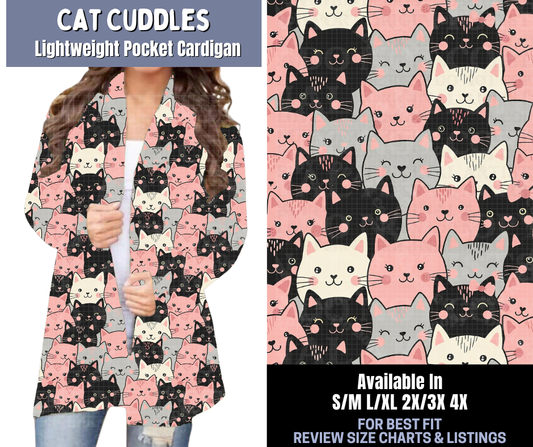 Preorder! Closes 1/8. ETA March. Cat Cuddles Pocket Cardigan