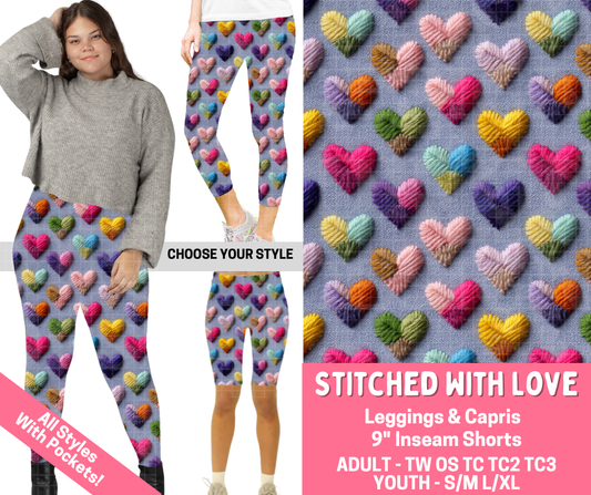 Preorder! Closes 2/16. ETA May. Stitched With Love Combo Legging Lengths - Alonna's Legging Land