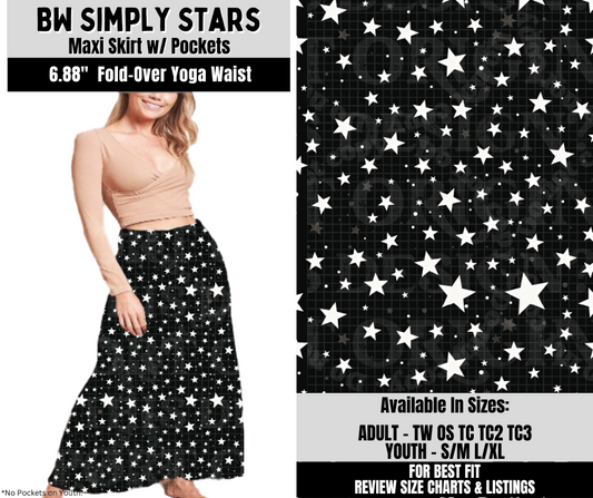 Preorder! Closes 10/6. ETA Dec. BW Simply Stars Maxi Skirt