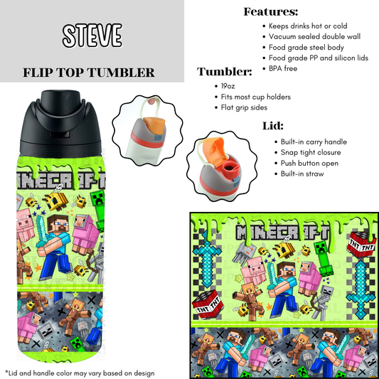 Steve Flip Top Tumbler