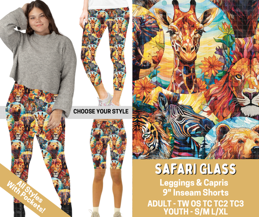 Preorder! Closes 2/26. ETA May. Safari Glass Combo Legging Lengths - Alonna's Legging Land