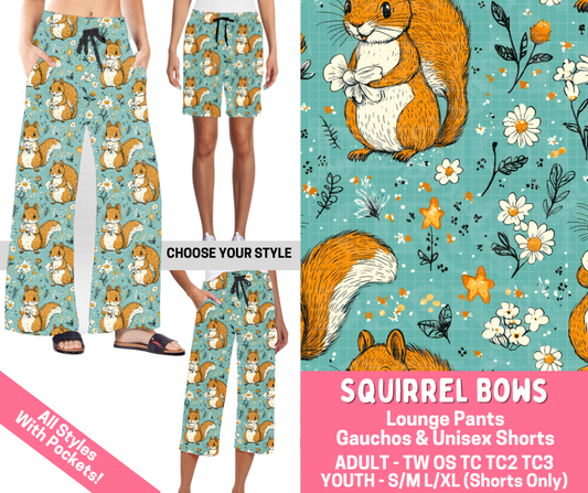 Preorder! Closes 2/16. ETA May. Squirrel Bows Combo Lounge Lengths - Alonna's Legging Land