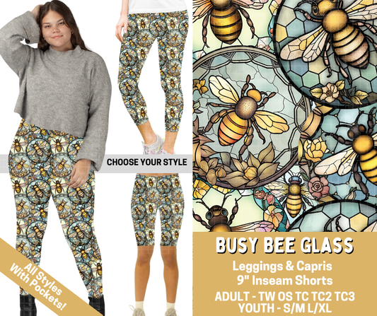 Preorder! Closes 2/26. ETA May. Busy Bee Glass Combo Legging Lengths - Alonna's Legging Land
