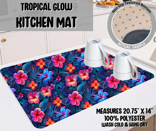 Preorder! Closes 4/20. ETA July. Tropical Glow Kitchen Mat
