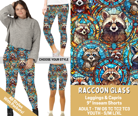 Preorder! Closes 2/26. ETA May. Raccoon Glass Combo Legging Lengths - Alonna's Legging Land