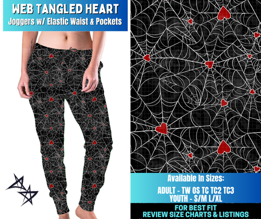 Preorder! Closes 12/17. ETA March. Web Tangled Heart Joggers