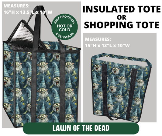 Preorder! Closes 10/7. ETA Jan. Lawn Of The Dead Shopping & Insulated Tote