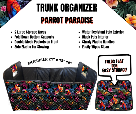 Preorder! Closes 4/2. ETA June. Parrot Paradise Trunk Organizer
