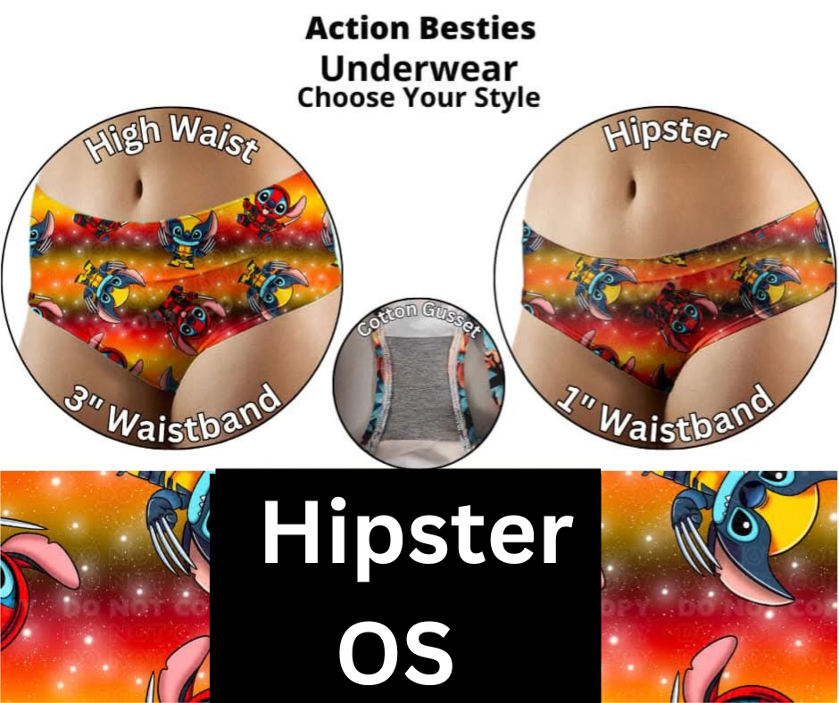 Action Besties Hipster & High Waist Underwear