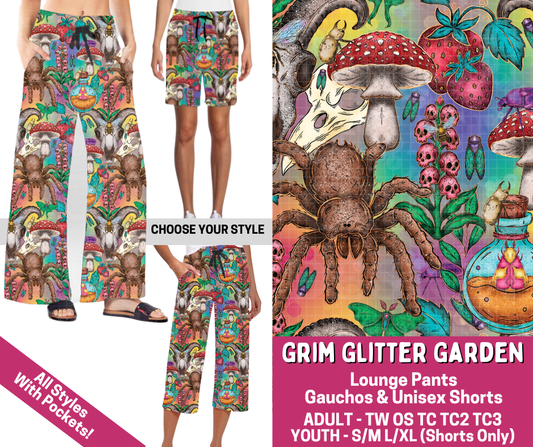 Preorder! Closes 3/2. ETA June. Grim Glitter Garden Combo Lounge Lengths