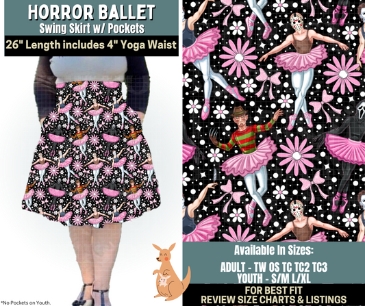 Preorder! Closes 10/2. ETA Dec. Horror Ballet Swing Skirt