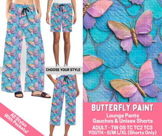 Preorder! Closes 2/16. ETA May. Butterfly Paint Combo Lounge Lengths - Alonna's Legging Land