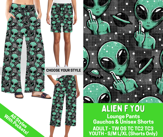 Preorder! Closes 2/25. ETA May. Alien F You Combo Lounge Lengths - Alonna's Legging Land