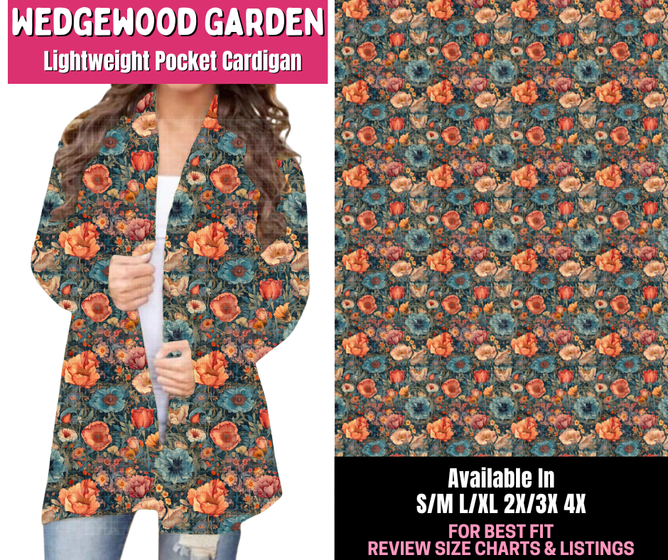 Preorder! Closes 1/1. ETA March. Wedgewood Garden Pocket Cardigan