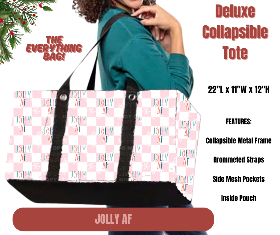 Preorder! Closes 9/1. ETA Dec. Jolly AF Collapsible Tote