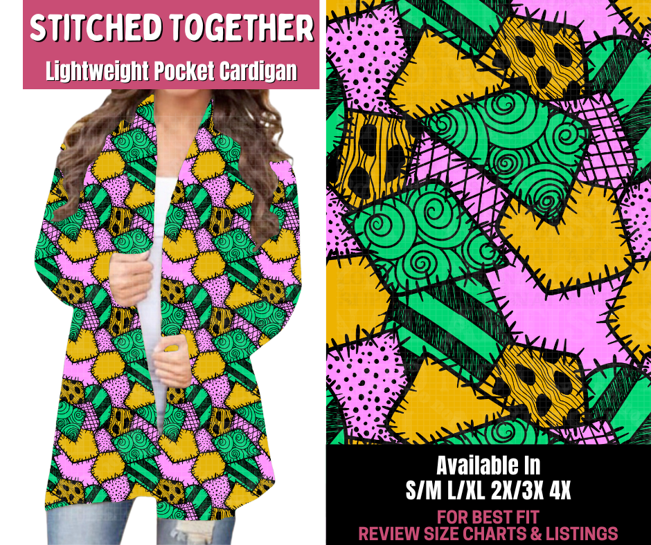 Preorder! Closes 11/10. ETA Jan. Stitched Together Pocket Cardigan