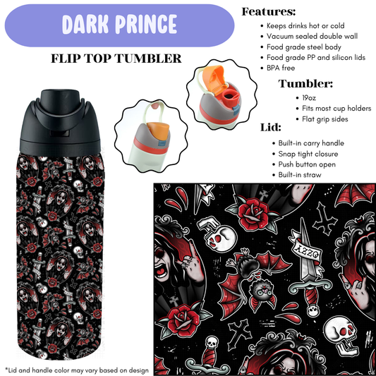 Preorder! Closes 12/11. ETA Feb. Dark Romance Flip Top Tumbler