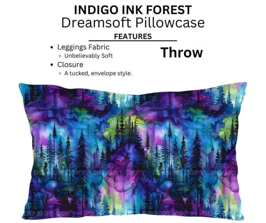 Indigo Ink Forest Dreamsoft Pillowcases - Alonna's Legging Land