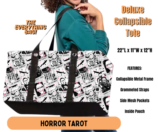 Preorder! Closes 7/2. ETA Oct. Horror Tarot Collapsible Tote