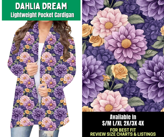 Preorder! Closes 2/18. ETA May. Dahlia Dream Pocket Cardigan - Alonna's Legging Land