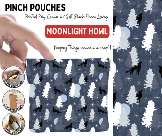 Preorder! Closes 10/5. ETA Jan. Moonlight Howl Pinch Pouches in 3 Sizes