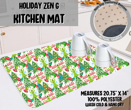 Preorder! Closes 9/10. ETA Dec. Holiday Zen G Kitchen Mat