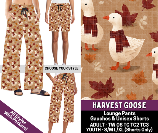 Preorder! Closes 7/9. ETA Oct. Harvest Goose Combo Lounge Lengths