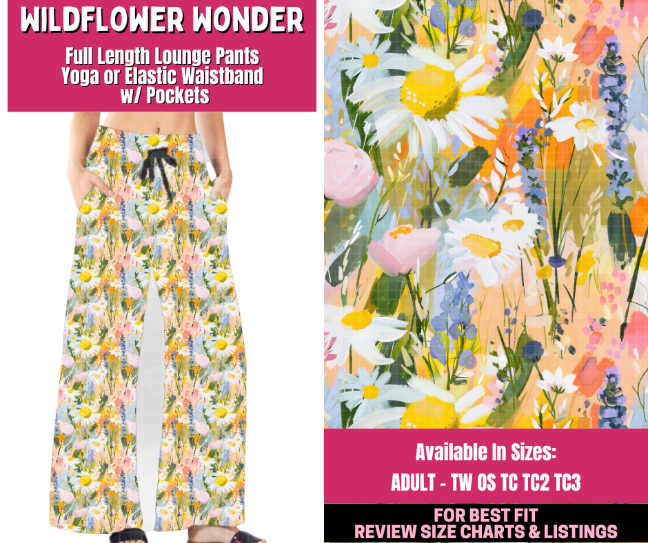 Preorder! Closes 12/31. ETA March. Wildflower Wonder Full Length Lounge Pants