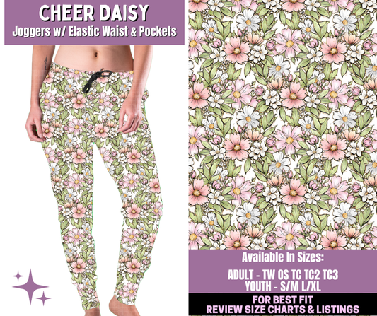 Preorder! Closes 1/14. ETA April. Cheer Daisy Joggers