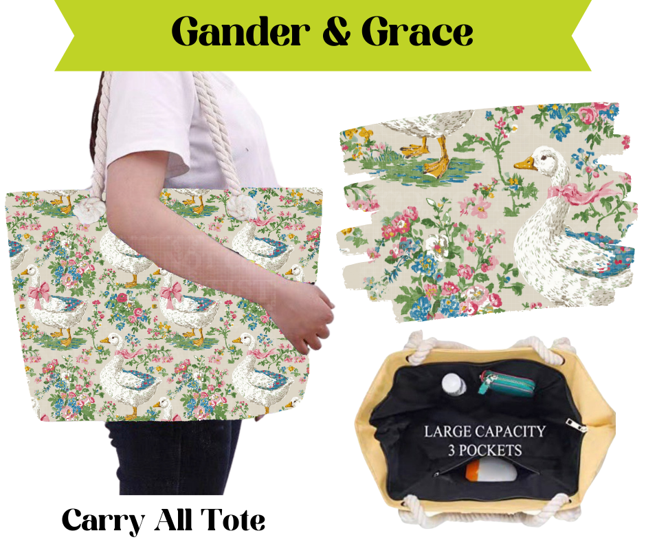 Preorder! Closes 3/16. ETA May. Gander & Grace Carry All Tote