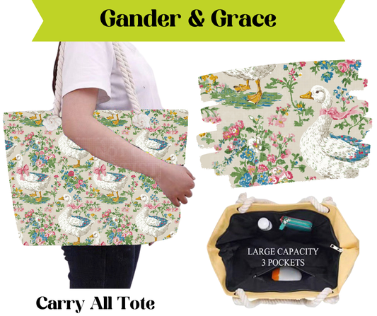 Preorder! Closes 3/16. ETA May. Gander & Grace Carry All Tote
