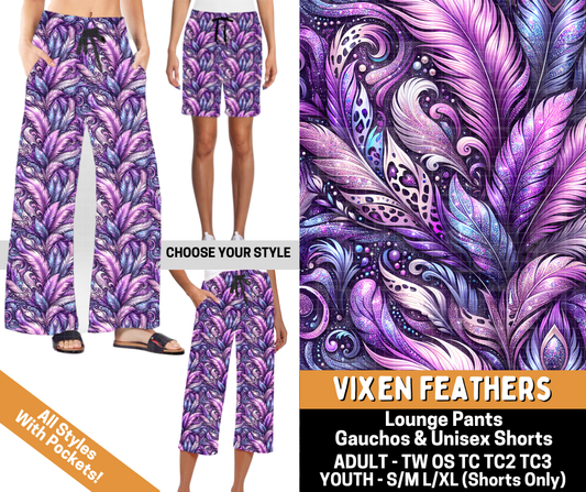 Preorder! Closes 6/1. ETA Sept. Vixen Feathers Combo Lounge Lengths