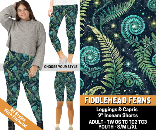 Preorder! Closes 6/1. ETA Sept. Fiddlehead Ferns Combo Legging Lengths