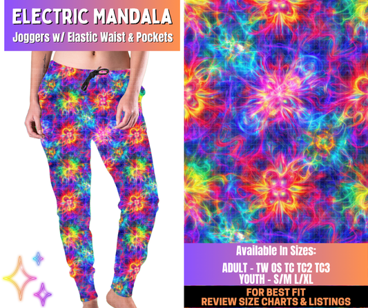 Preorder! Closes 12/10. ETA March. Electric Mandala Joggers