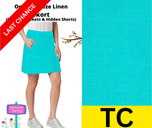 Ocean Breeze Linen Skort