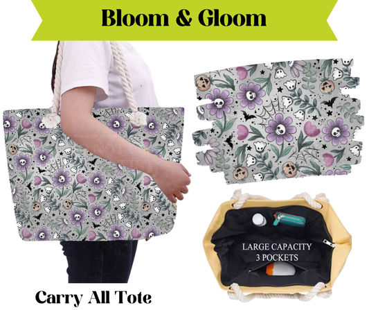 Preorder! Closes 3/16. ETA May. Bloom & Gloom Carry All Tote
