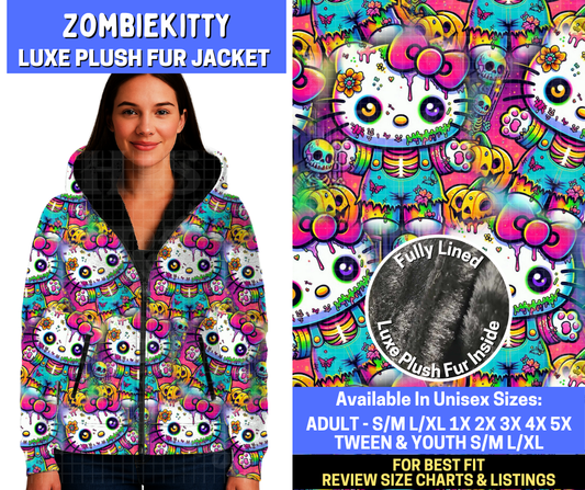 Preorder! Closes 10/20. ETA Jan. Zombie Kitty Luxe Fur Jacket