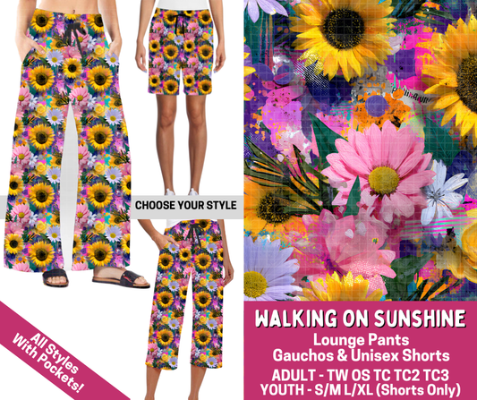 Preorder! Closes 3/2. ETA June. Walking On Sunshine Combo Lounge Lengths