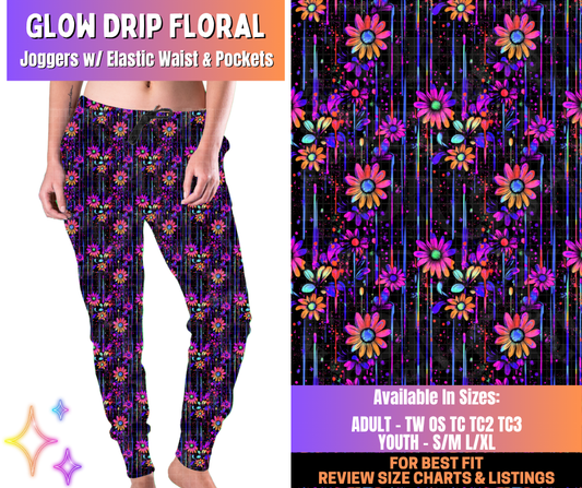Preorder! Closes 12/10. ETA March. Glow Drip Floral Joggers