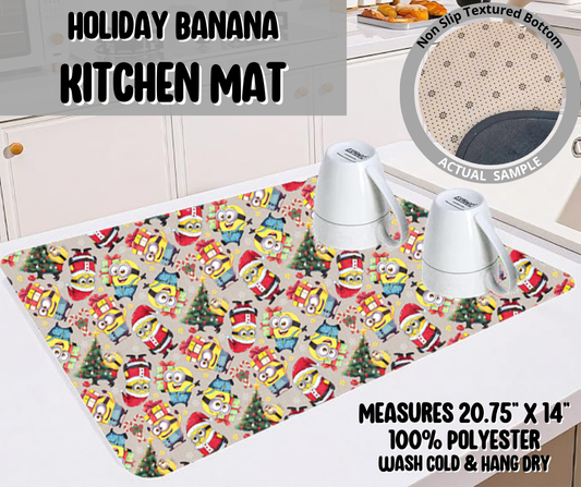 Preorder! Closes 9/10. ETA Dec. Holiday Banana Kitchen Mat