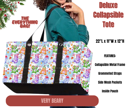 Preorder! Closes 9/1. ETA Dec. Very Beary Collapsible Tote
