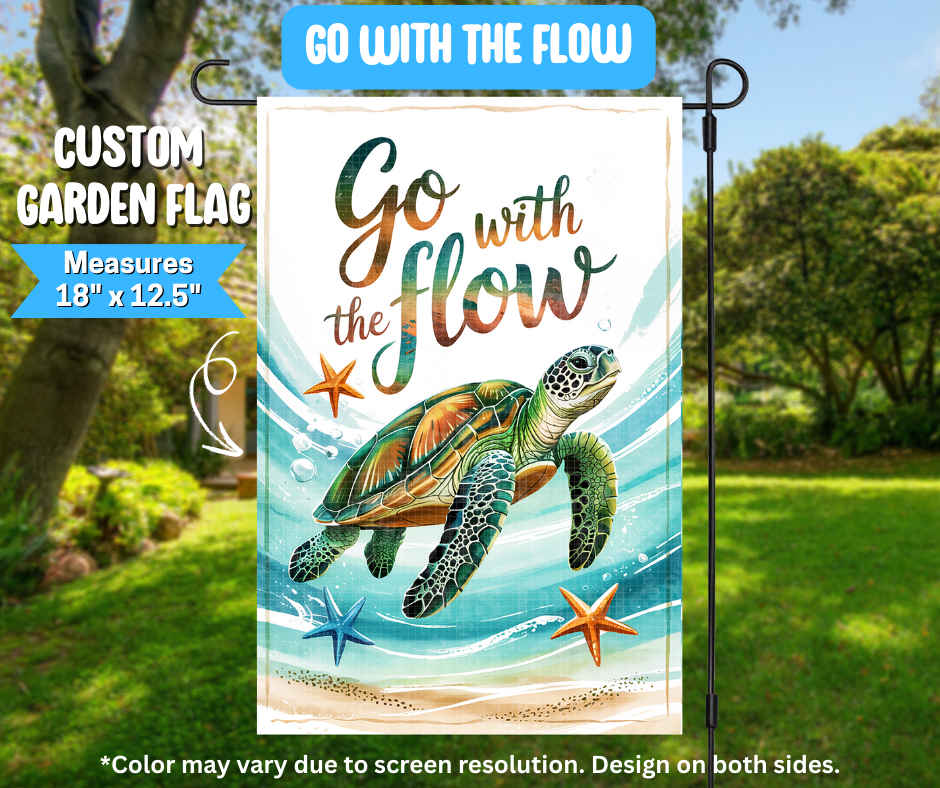 Preorder! Closes 3/9. ETA June. Go With The Flow Garden Flag