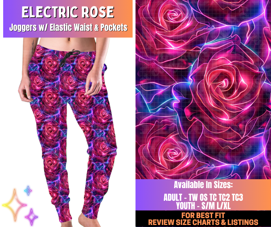 Preorder! Closes 12/10. ETA March. Electric Rose Joggers