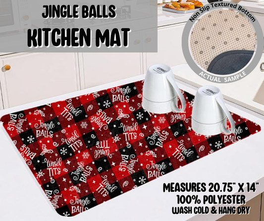 Preorder! Closes 9/10. ETA Dec. Jingle Balls Kitchen Mat