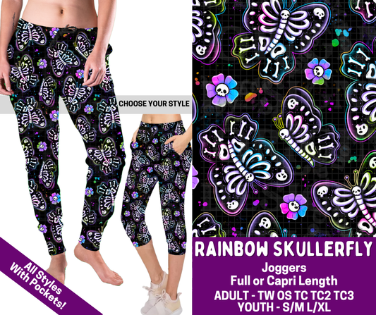 Preorder! Closes 2/19. ETA May. Rainbow Skullerfly Combo Jogger Lengths