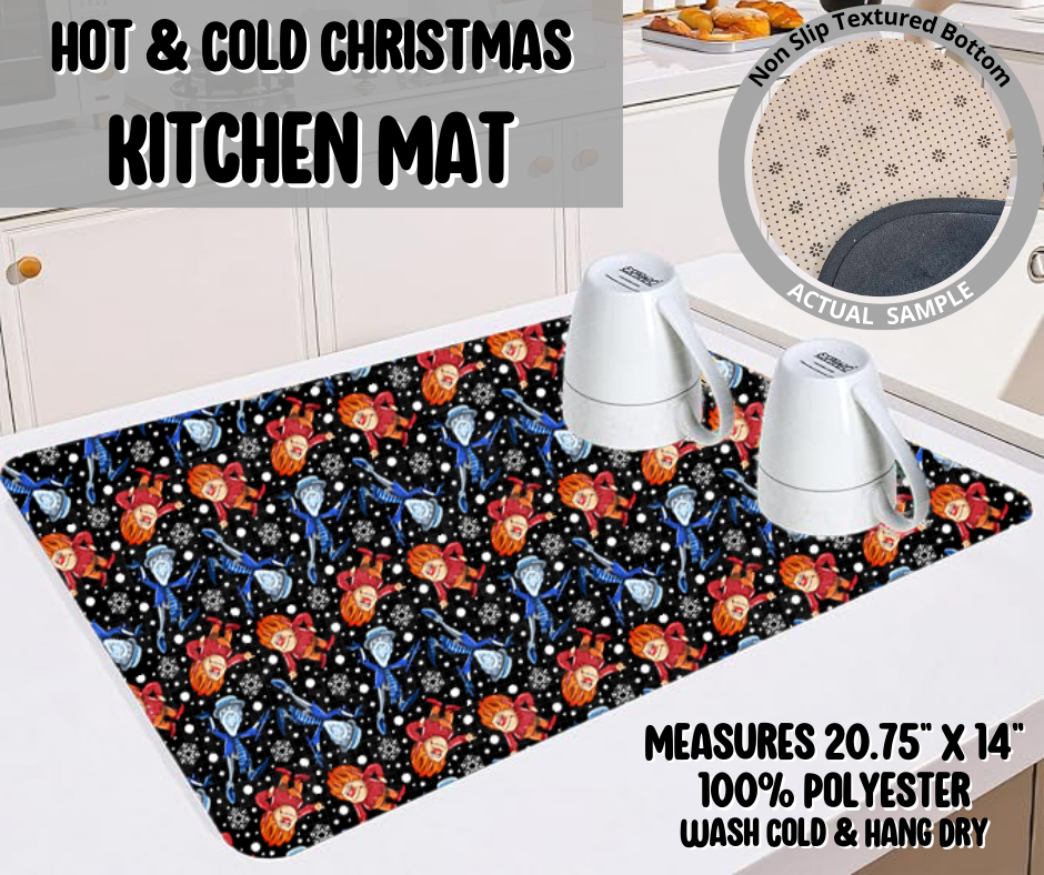 Preorder! Closes 9/10. ETA Dec. Hot & Cold Christmas Kitchen Mat
