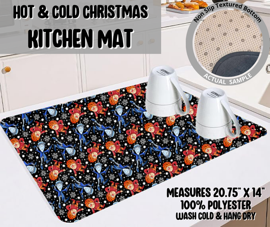 Preorder! Closes 9/10. ETA Dec. Hot & Cold Christmas Kitchen Mat