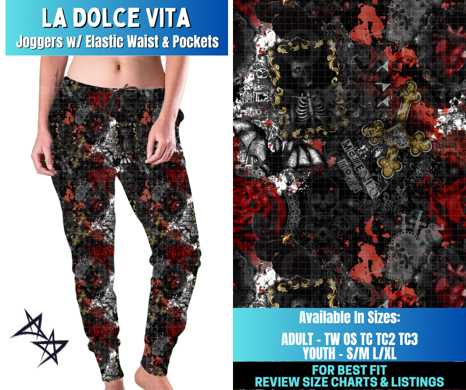 Preorder! Closes 12/17. ETA March. La Dolce Vita Joggers