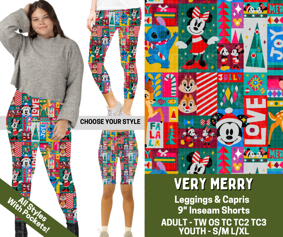 Preorder! Closes 7/15. ETA Nov. Very Merry Combo Legging Lengths